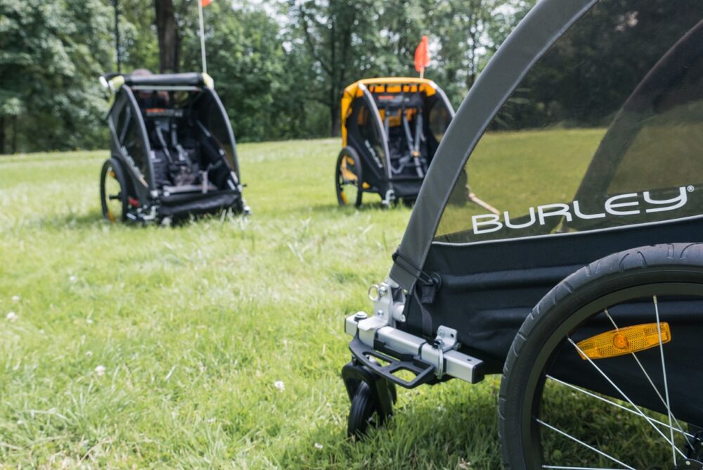 Burley children's bike trailers for rent