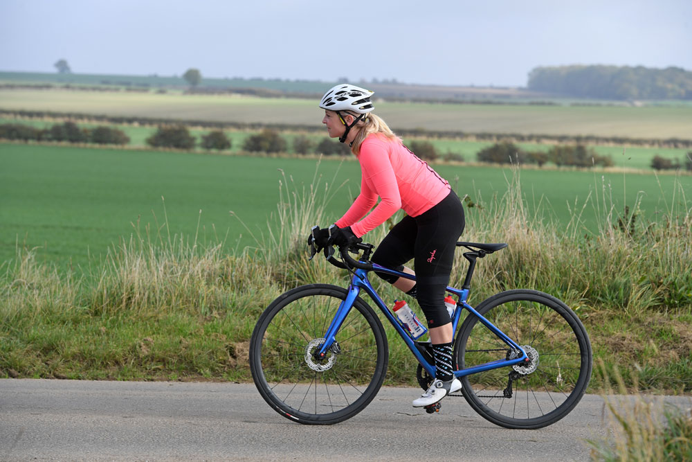 Hannah Reynolds - back out on her bike after having a baby