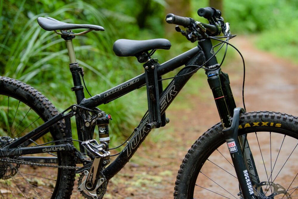 Shotgun kids bike seat for child riding up front on your bike