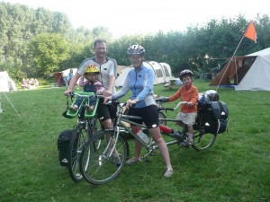 family cycling holiday in Holland - riding bikes with the kids