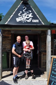 hiring bikes for the family - Bissoe Cafe