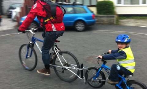 Follow Me Tandem towbar bike for kids