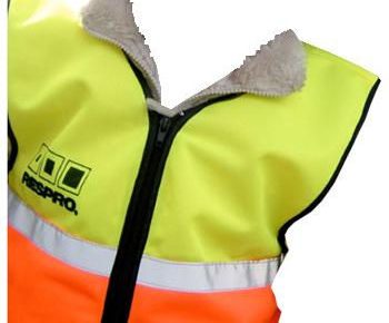 Respro hi-viz vest waistcoat for small children aged 4 and under to wear over their coat at night to be seen whilst cycling