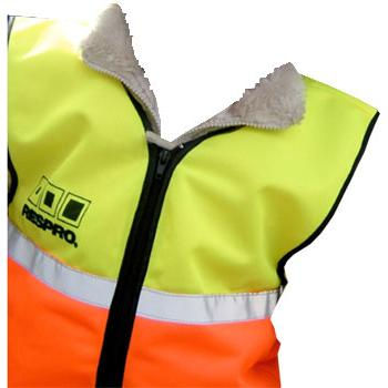 Respro hi-viz vest waistcoat for small children aged 4 and under to wear over their coat at night to be seen whilst cycling