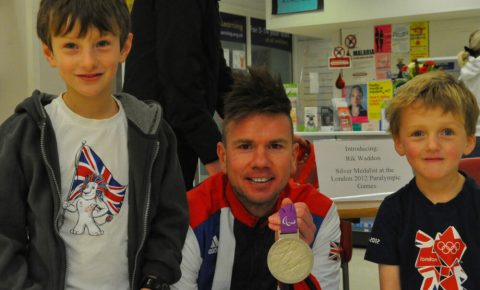 Not every day you get to meet a Paralympian!