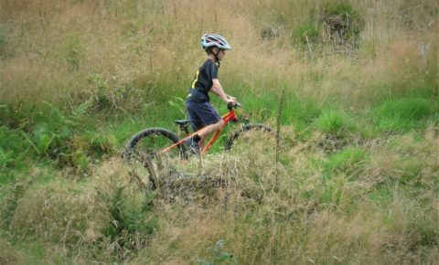 Youth mountain biking in North Wales