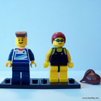 Rik Waddon - Paralympic GB cyclist and other Olympic and paralympic lego figures