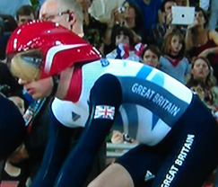 Photo of Rik Waddon - Paralympic GB cyclist at the London 2012 Paralympic Games Velodrome