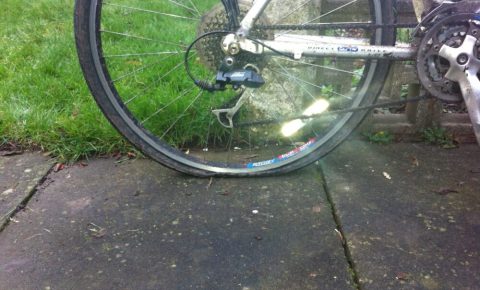 First family cycle ride of 2013 almost ruined by a puncture