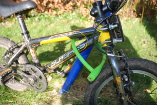 Knog Party Frank bike lock is a child friendly bike lock suitable for use by kids