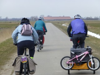 Family cycling holiday in Holland