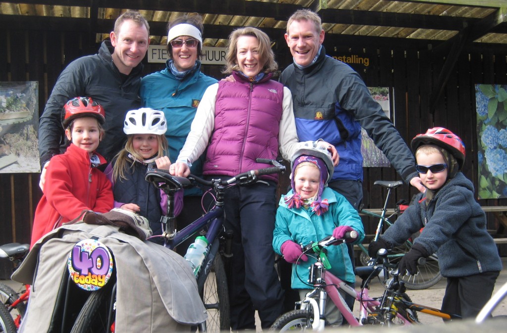 Family cycling holiday to Holland with young children