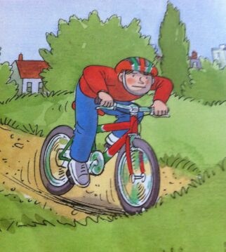 Book about children riding bikes for young readers
