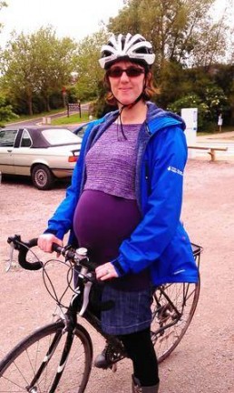 Riding a bike when heavily pregnant