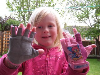 Kidzamo child size cycling gloves are cheap fingerless kids bike gloves that wash well and are suitable for small hands