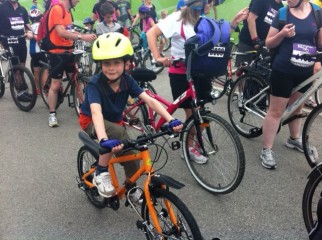 Frog Bike at the Great Manchester Cycle family race