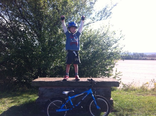 My 4 year old thinks hes a Tour de France yellow jersey winner