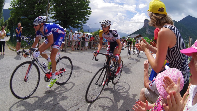 Cheering on the Tour de France