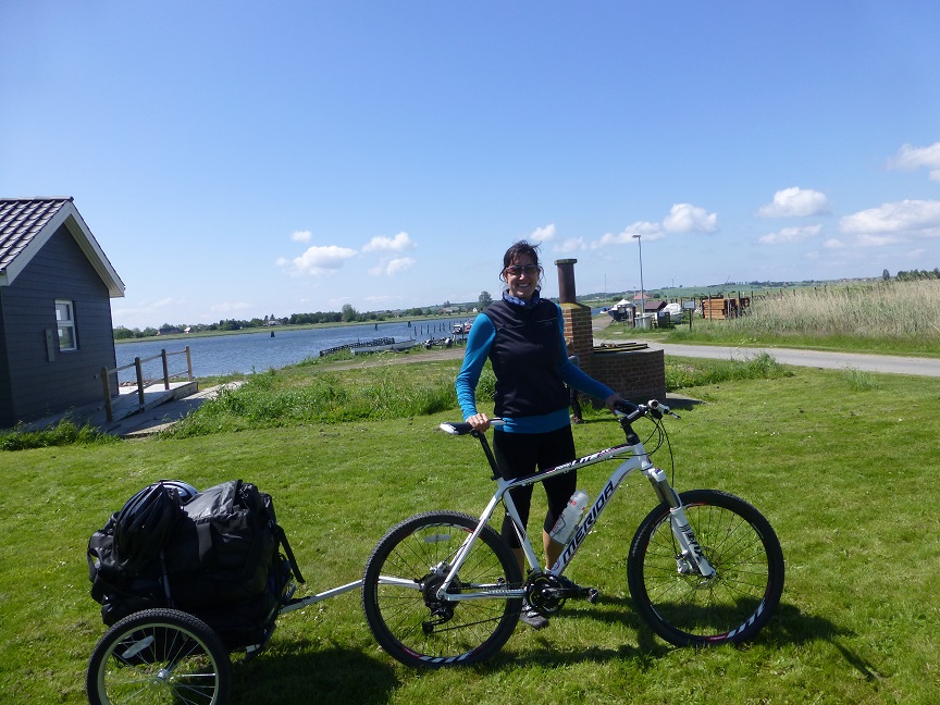 Outeredge Trailer during Danish family cycling holiday to Denmark