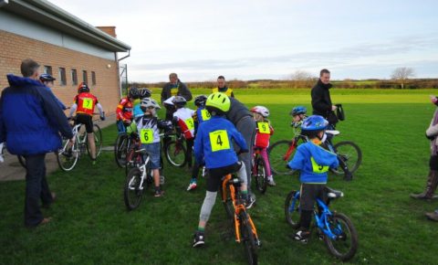 First time riding kids cyclocross race