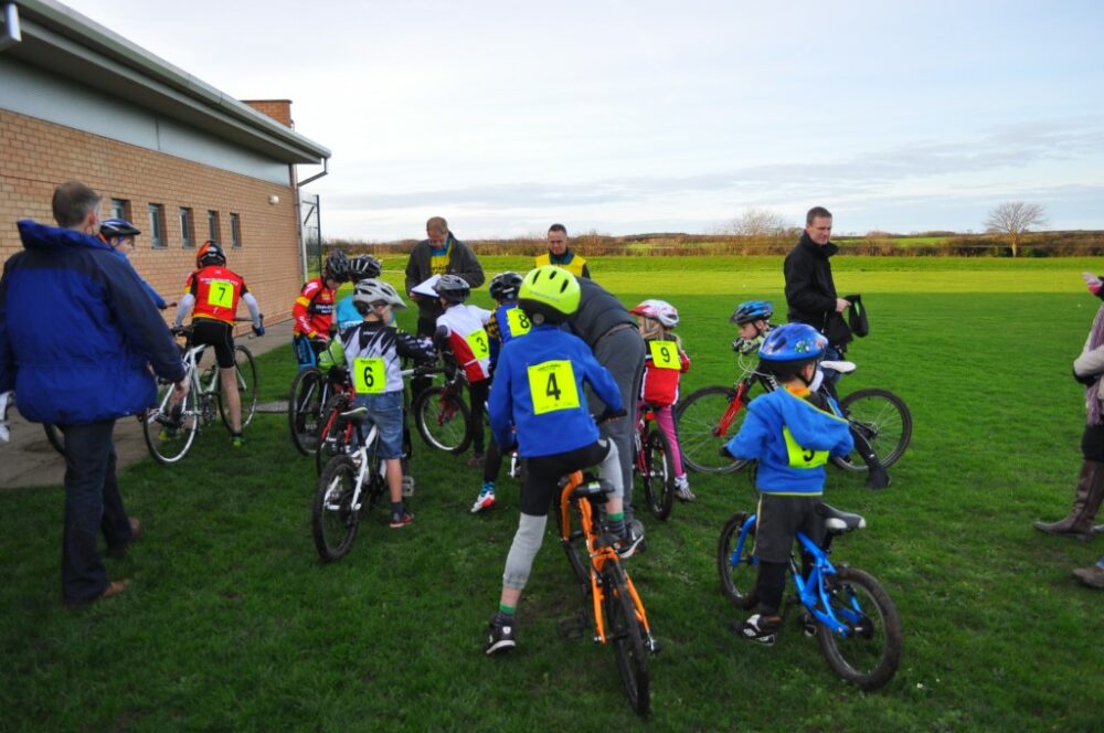 First time riding kids cyclocross race