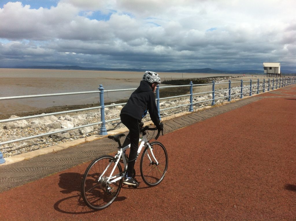 The Bay Cycle Way - one of the many family cycle routes in Lancashire
