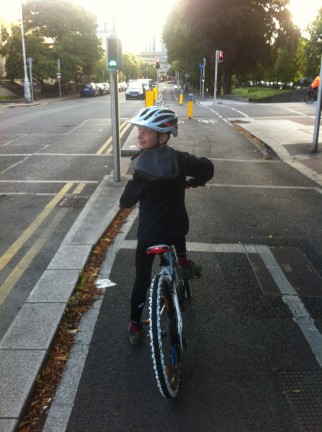 No Lorry Sign in Dublin - close up