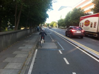 Segrated cycle path