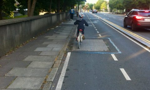 Segregated cycle path