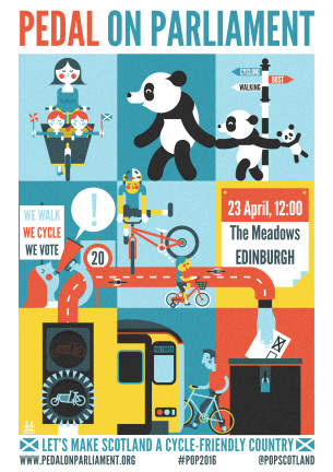 Pedal on Parliament 2016 poster