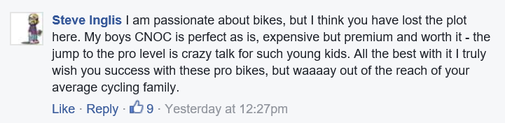 Facebook Islabikes Too Expensive