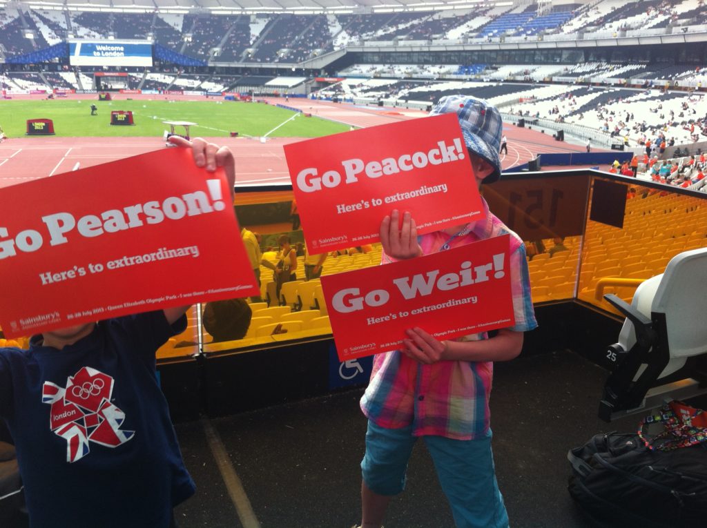 Supporting the Anniversary Games at the Olympic Stadium