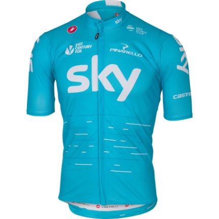 2017 Castelli team sky blue jersey