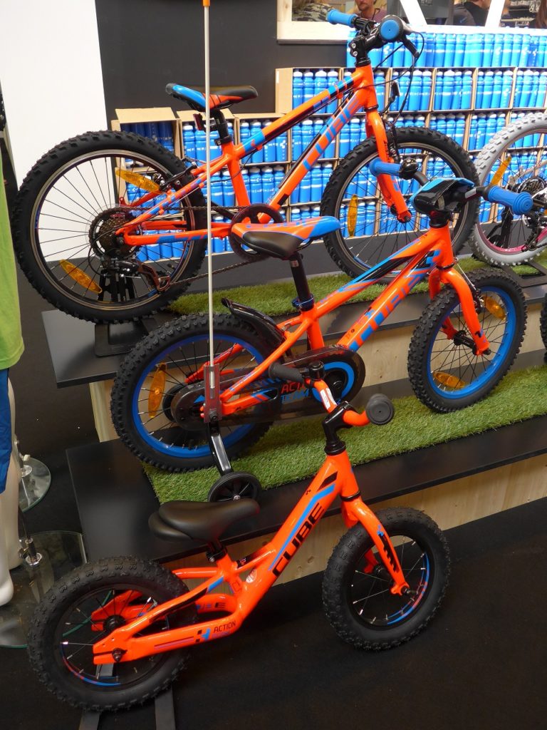 Cube kids bikes at the 2016 Cycle Show