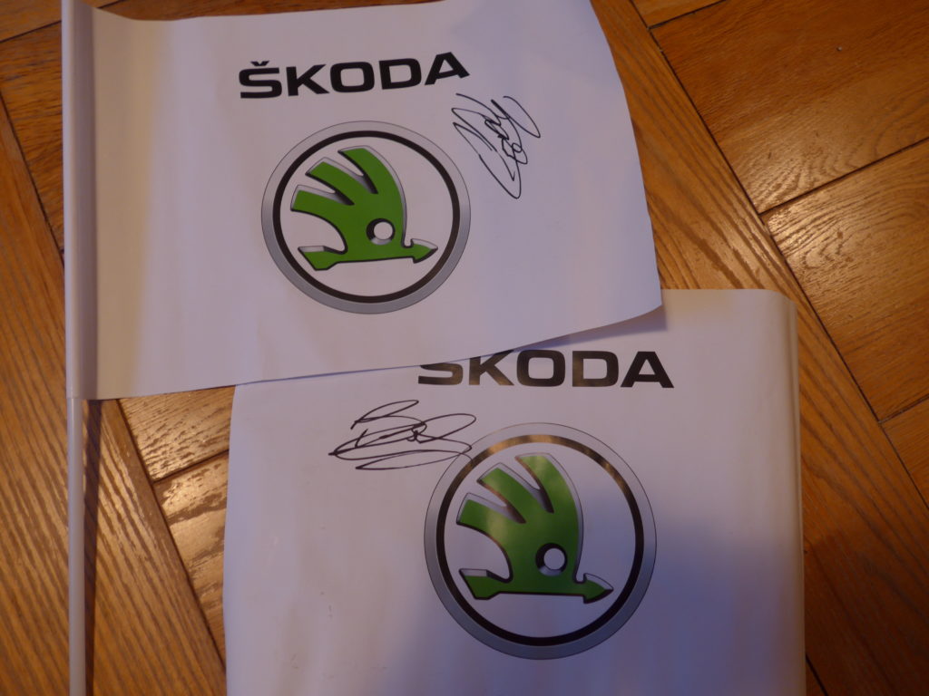 Signed Bradley Wiggins flags