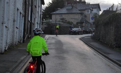 Cycling home in the dark