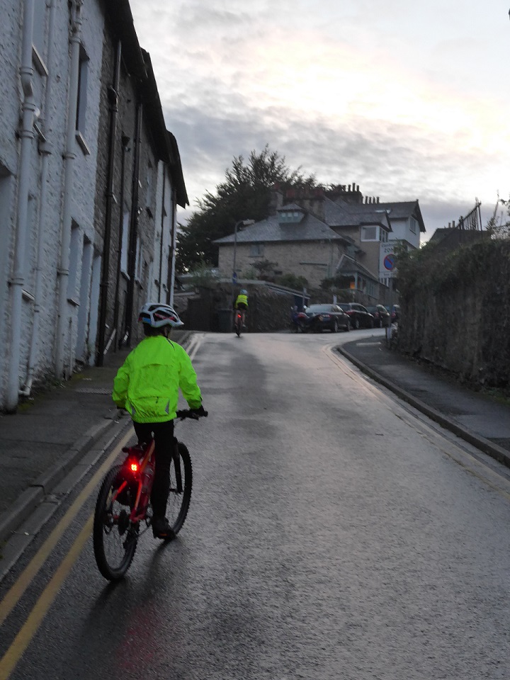 Cycling home in the dark