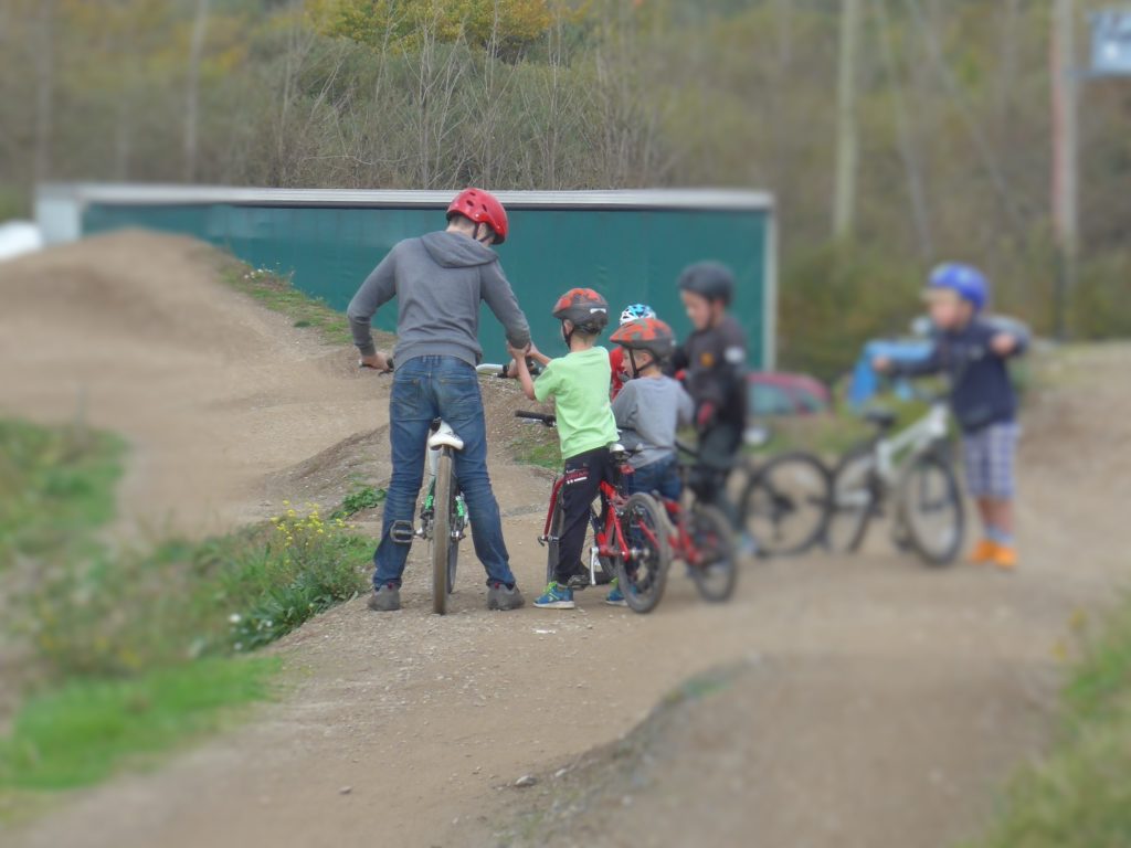 Lesson at the bike park