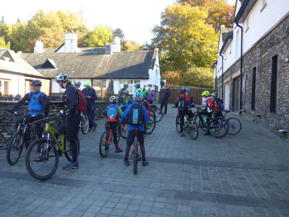 Biritish Cycling Mountain Biking kids skills session at Grizedale Forest