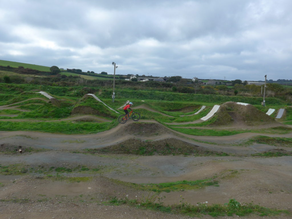 The Track Family Bike Park at Portreath near Redruth, Cornwall