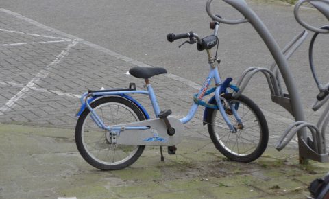 Rusty old kids bike