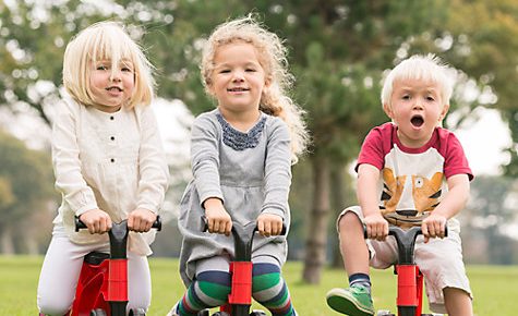 The Toddlebike 2 is aimed at ages 18 month and over