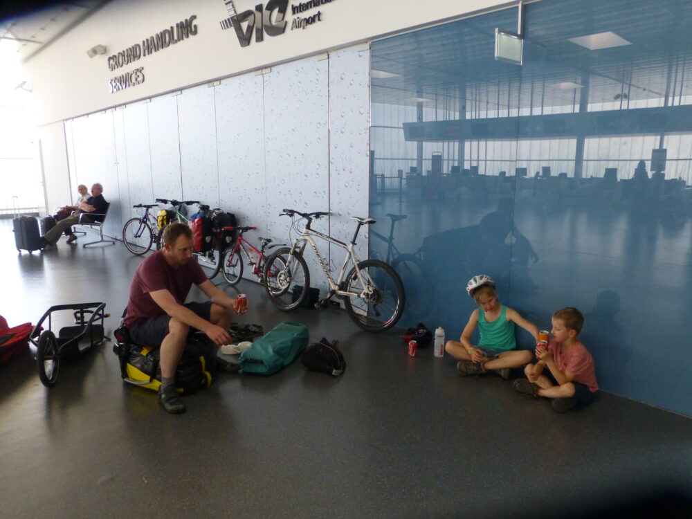 Taking kids and bikes on a plane