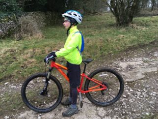 Polaris kids waterproof jacket and Islabikes Craig Mountain Bike