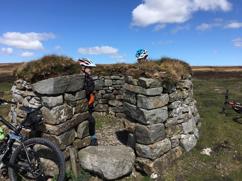 Mountain biking near Askrigg, Yorkshire Dales