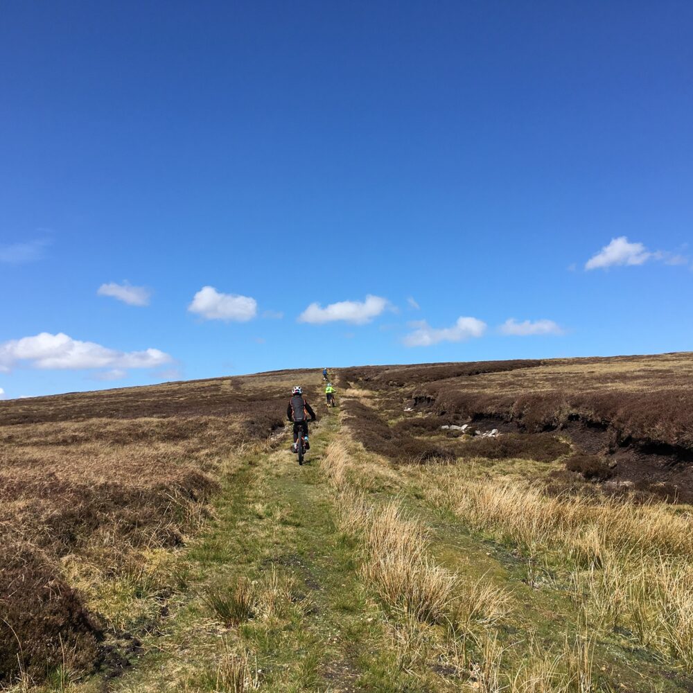 Off road mtbing with kids in Yorkshire Dales