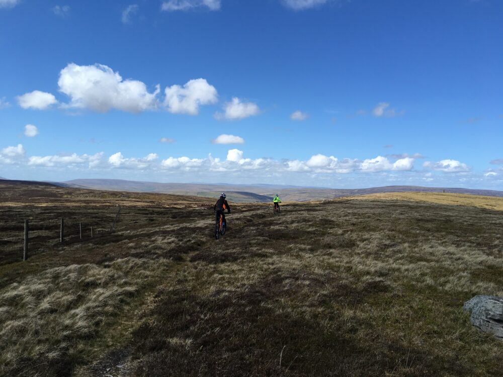 Family mountain biking in the Yorkshire Dales