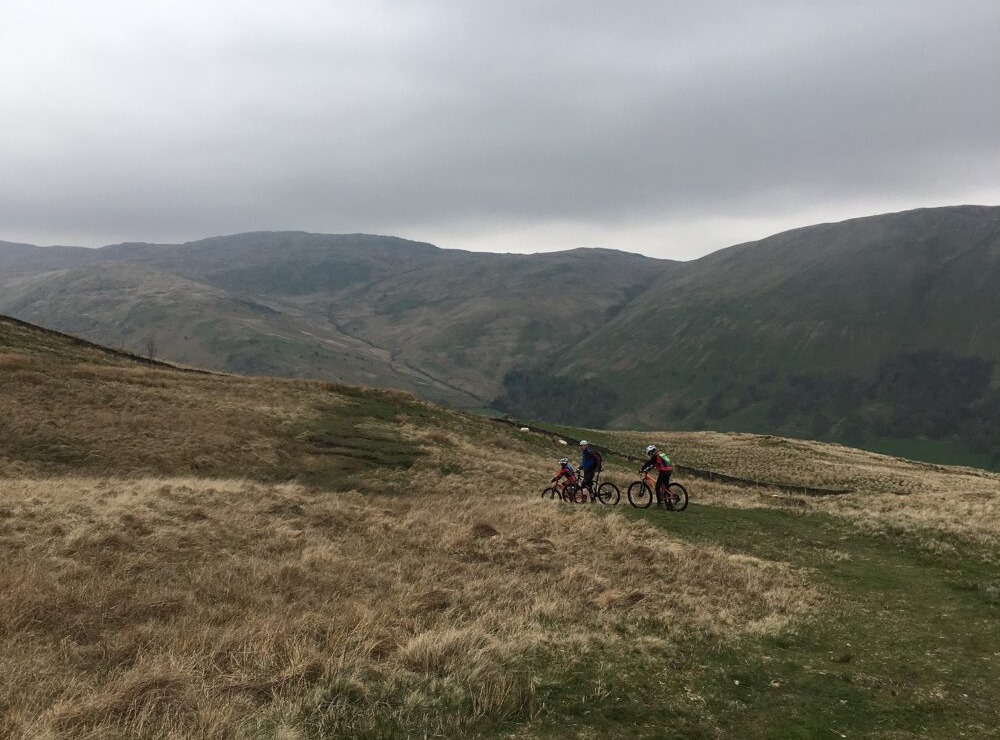 Family cycling routes around Cumbria Kentmere Green Quarter is good for older kids on road bikes or mountain bikes