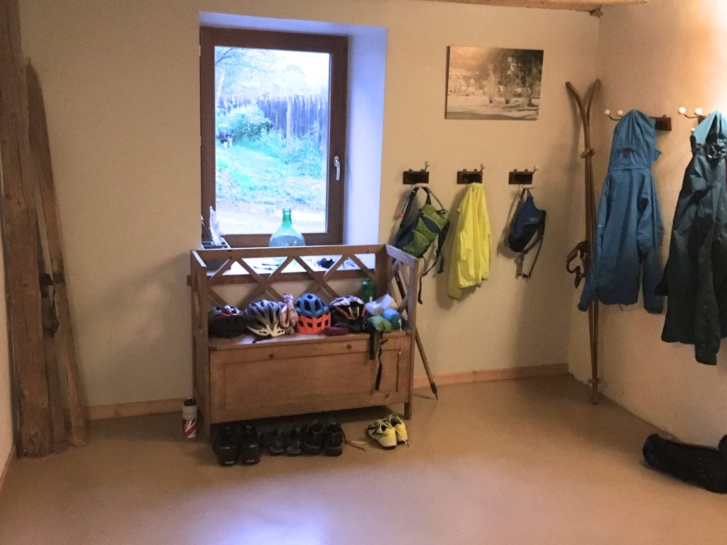 Plenty of space to store your cycling kit or skis at Maison Amalka, family friendly accommodation in the Southern French Alps close to Montgenèvre, Briançon, Col du Lautaret and the French-Italian border