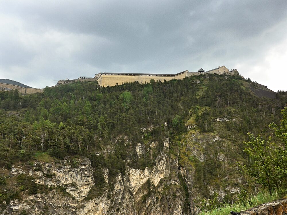 The military fortifications high up above the town of Briancon are no longer used for military purposes